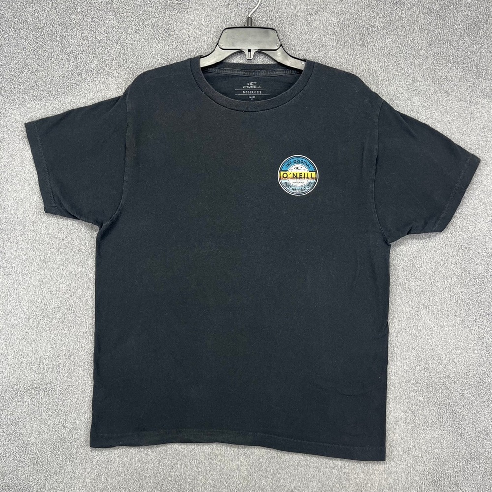 O'Neill Graphic Tee Mens Large‎ Black Modern Fit Santa Cruz Surf Shirt